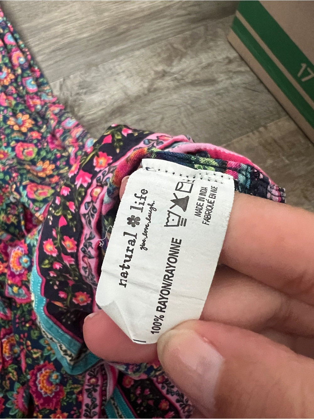 Natural life floral maxi dress size small - Picture 10 of 15